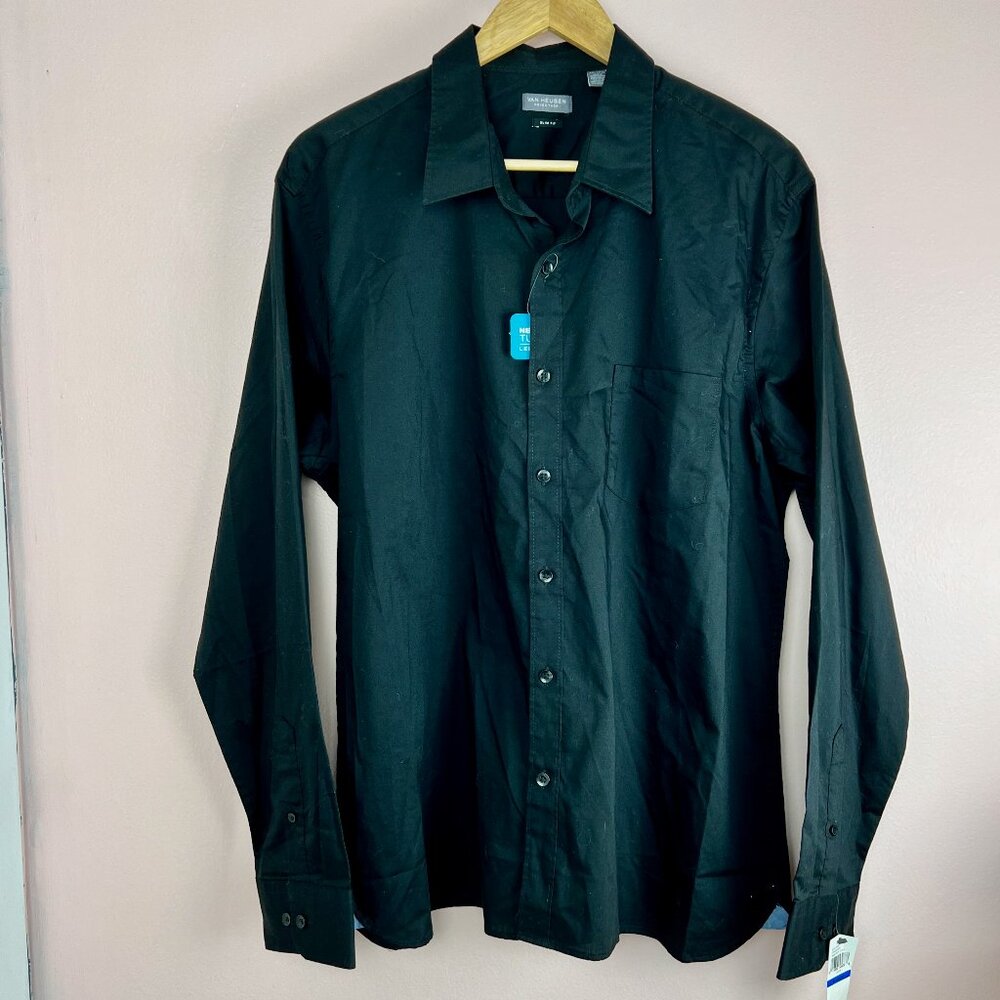 Van Heusen Slim Fit Never Tuck Shirt